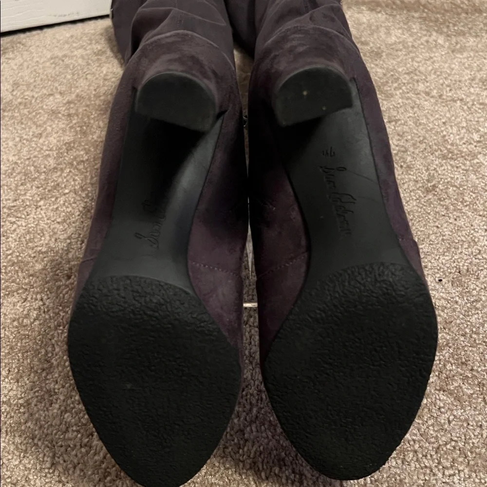 Sam Edelman Charcoal Over-the-Knee Suede Boots Size 7 1/2”